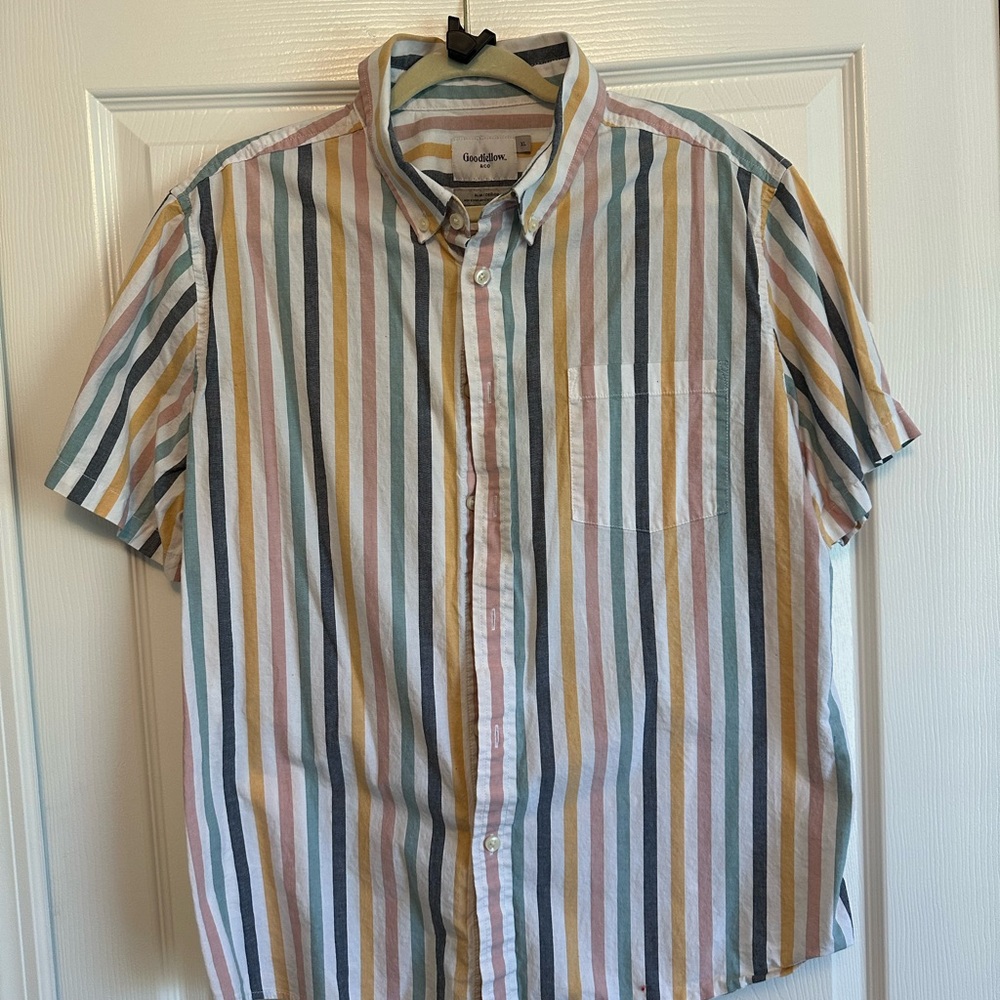 Colorful Striped Men's Shirt